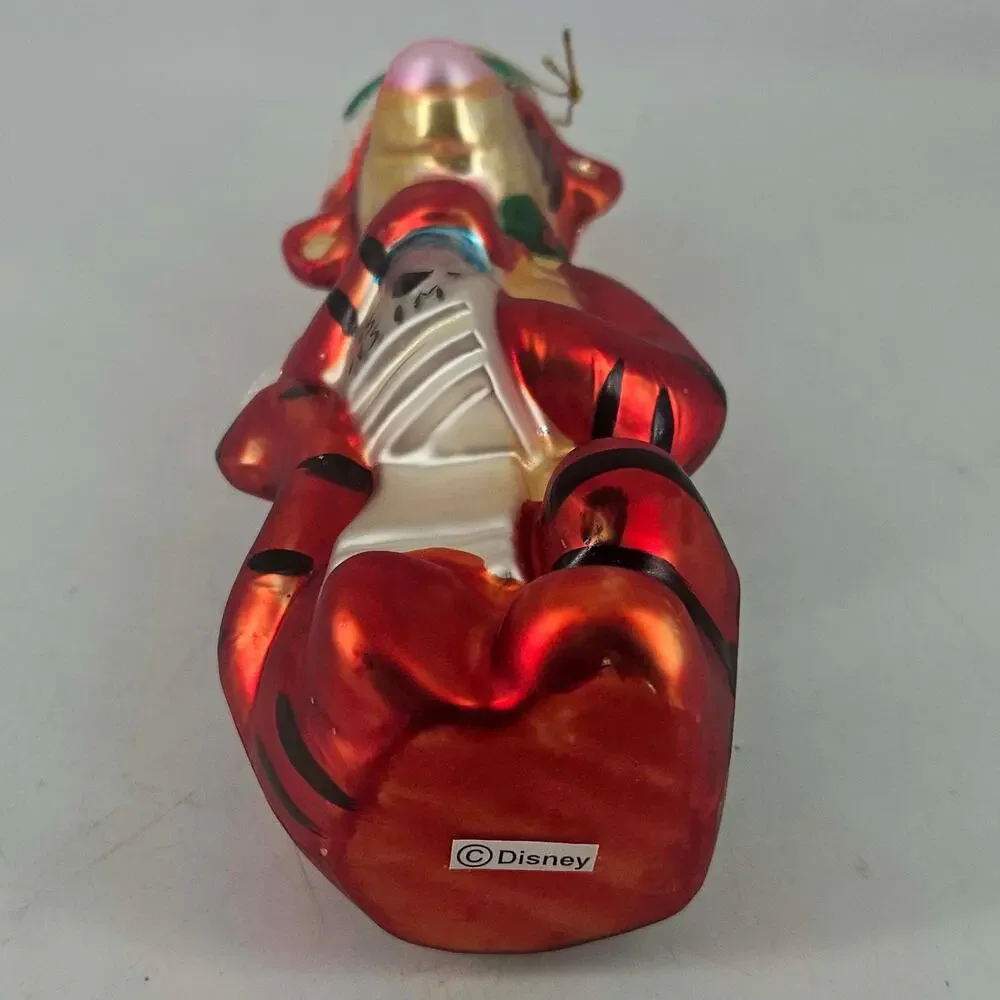 Disney Tigger Winnie the Pooh European Style Glass Ornament Santa’s Best